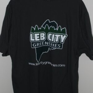LEB CITY GREENERIES District ® The Concert Tee ®BLACK w/ LOGO